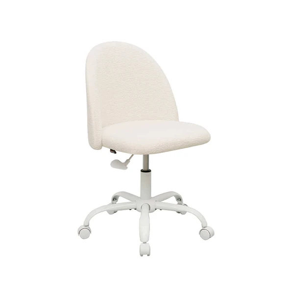 Curve Çalışma Sandalyesi - Beyaz 61x58,5x81,5-91 cm - 2