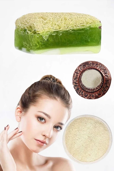 3'lü Yüz Temizleme Leke Akne Ölü Deri Peeling Masaj Etkili Keçi Sütlü Aloe Vera Sabun