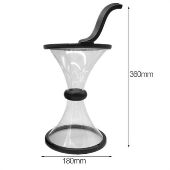 BUFFER® Eğlenceli Huni Şeklinde İlginç Şeffaf Para Biriktirme Kumbarası - 8