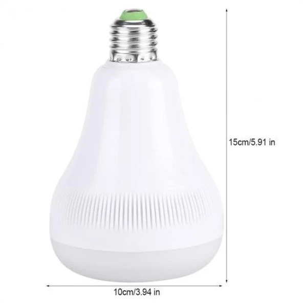 BUFFER® Kumandalı Bluetooth Hoparlör Ampul LD-37 - 7