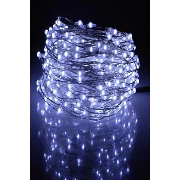 BUFFER® Pilli 5 metre Dekoratif Peri Led Beyaz Aydınlatma Süsleme Lambası - 7