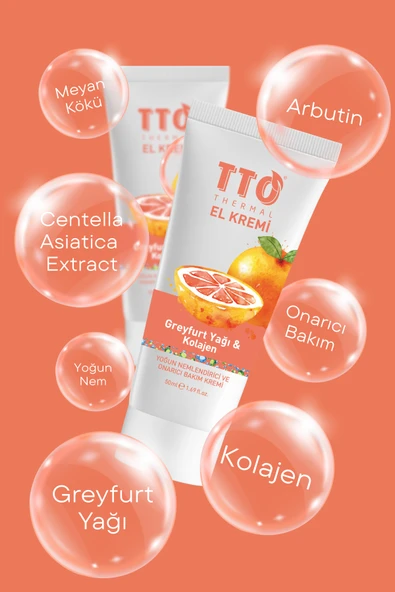 TTO Thermal El Kremi – Greyfurt Yağı & Kolajen (50 ml) - 2