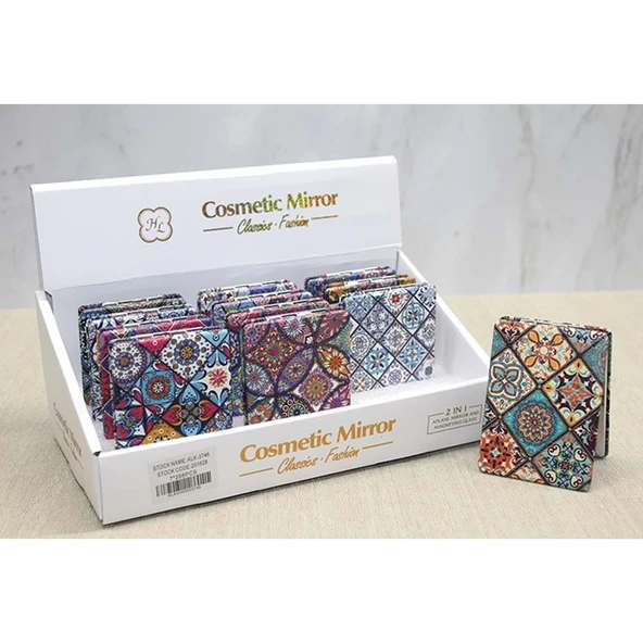 Taşlı El Aynası Dikdörtgen İnce