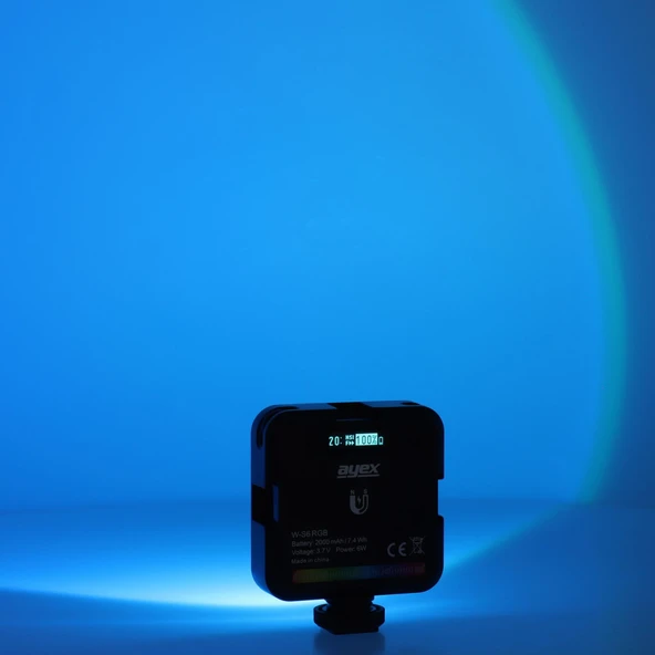 Ayex RGB LED Ambiyans Işık 45 LED, 2000mAh Şarjlı, Type-C, W-S6 - 9