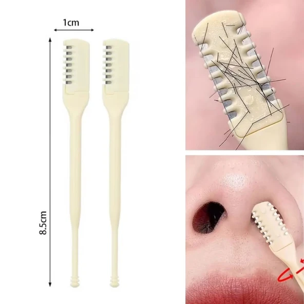 BUFFER® 2'Si Bir Arada 2 Parça Kutulu Burun Kıl Alma ve Kulak Temizleme Aparatı - 5