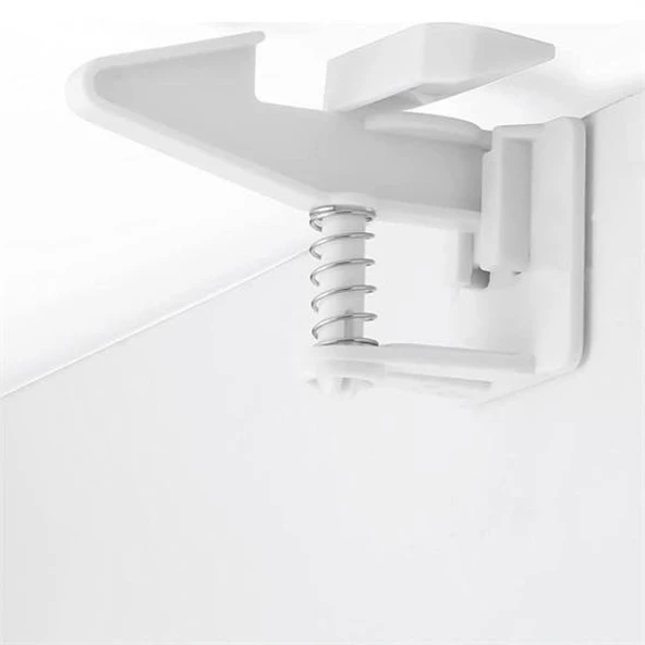 BUFFER® Bebek Çocuk Güvenliği Korumalı Yapışkan Çekmece ve Dolap İçin Tutucu Gizli Güvenlik Kilidi - 4