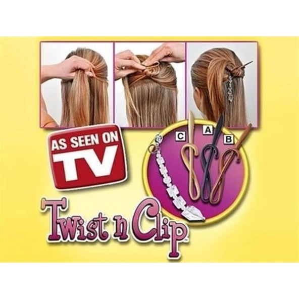 BUFFER® Kolay Saç Toplama Örgü Yapma Tokası Saç Şekillendirme Seti - 6