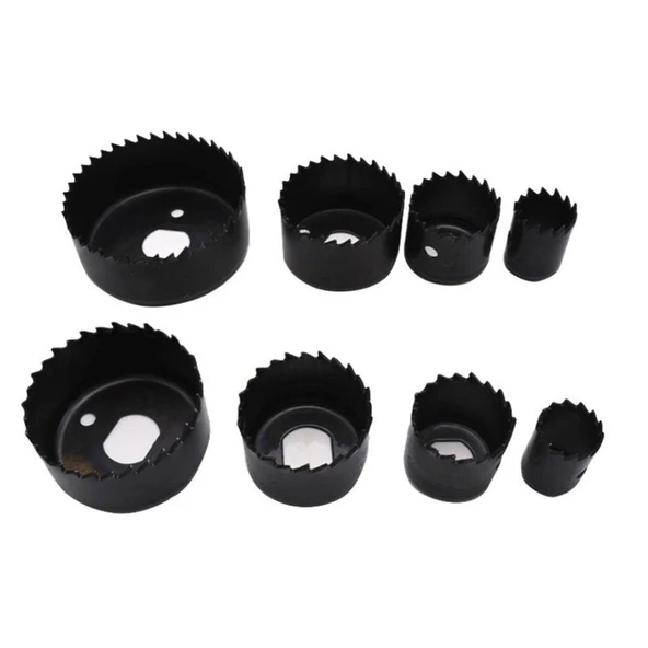 11 Parça Panç Seti Ağaç Kesme Testere Matkap Ucu Takımı Alçıpan Tavan Kesme - 4