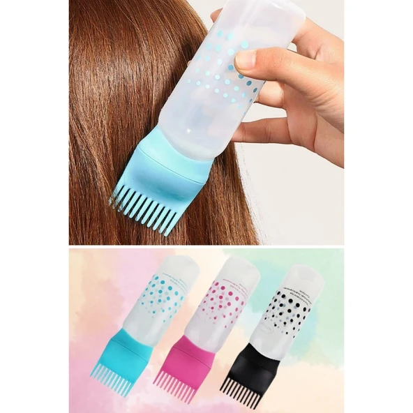 BUFFER® Saç Boyama Aparatı Taraklı Saç Bakımı Krem Saç Yağı Uygulama Aparatı - 8