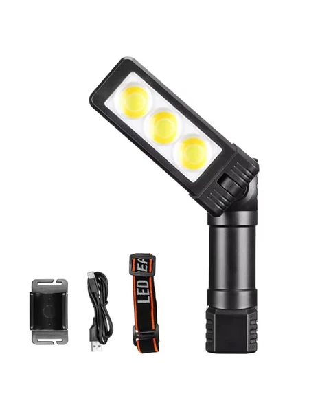 ŞARJLI MIKNATISLI ÇALIŞMA LAMBASI KAFA IŞIĞI