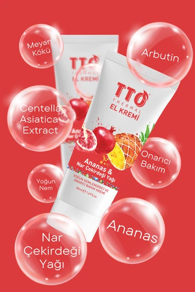 TTO Thermal El Kremi – Ananas & Nar Çekirdeği Yağı (50 ml) - 2