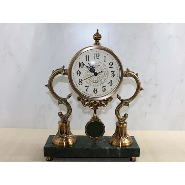 Altı Mermer Sarkaçlı Masa Üstü Saat - 2