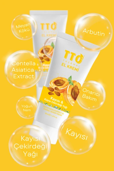 TTO Thermal El Kremi – Kayısı & Kayısı Çekirdeği Yağı (50 ml) - Resim 2
