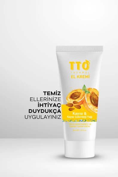 TTO Thermal El Kremi – Kayısı & Kayısı Çekirdeği Yağı (50 ml) - Resim 4