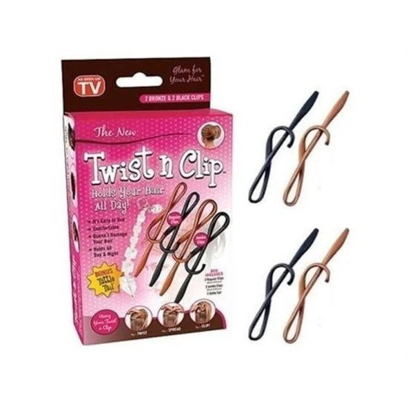 BUFFER® Kolay Saç Toplama Örgü Yapma Tokası Saç Şekillendirme Seti - 5