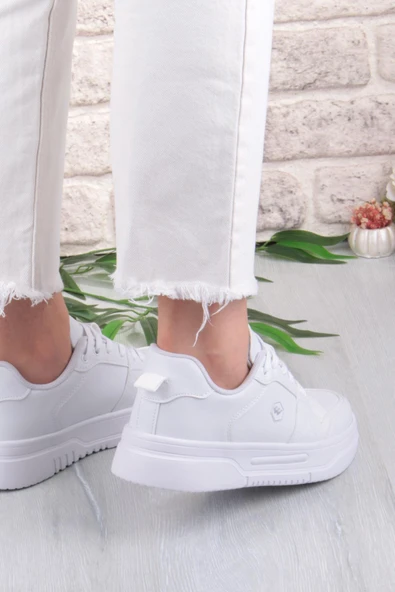 Fort 2933 Wks Rahat Hafif Kalın Taban Kadın Spor Ayakkabı - Resim 4