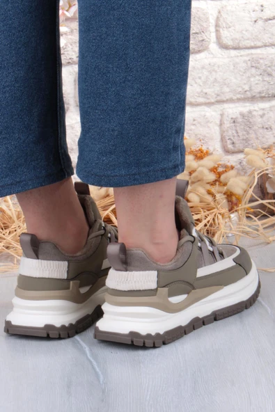Guja Mask Rahat Hafif Kalın Taban Kadın Sneaker Ayakkabı - Resim 11