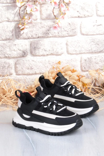 Guja Mask Rahat Hafif Kalın Taban Kadın Sneaker Ayakkabı - Resim 5