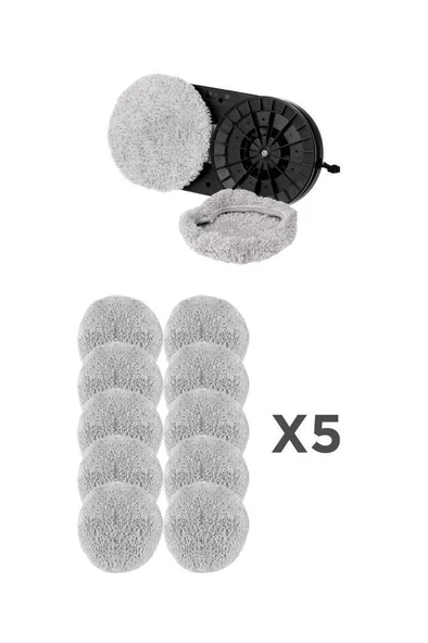 Torima S9 Cam Temizleme Robotu Bezi 5li Set (10 Adet) S9 Uyumlu Mikro Fiber Yedek Bezi - Resim 2