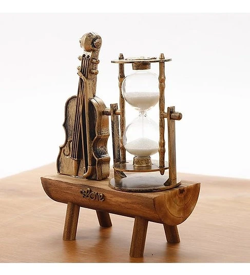Dekoratif Keman Tasarımlı Kum Saati S-39 - Resim 2