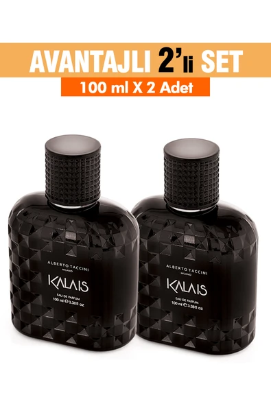 2'Li Set Alberto Taccini KALAIS Erkek Parfümü - 100 ml