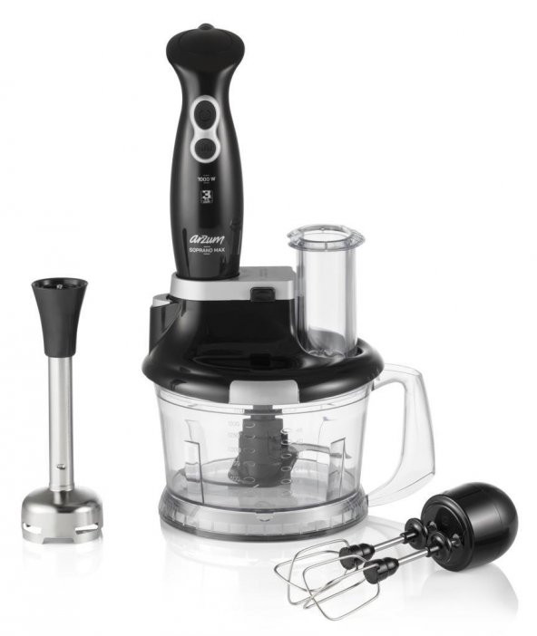 Arzum AR1004 Soprano Max Multi Siyah 1000 W Blender Seti - 2