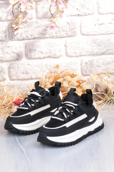 Guja Mask Rahat Hafif Kalın Taban Kadın Sneaker Ayakkabı - Resim 6