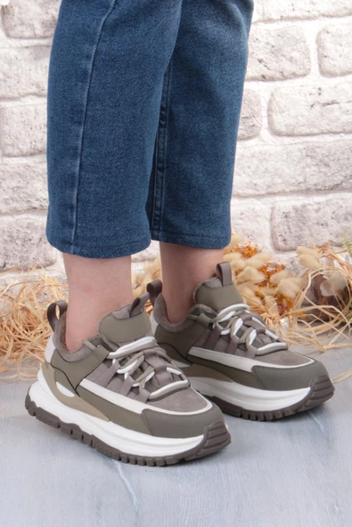 Guja Mask Rahat Hafif Kalın Taban Kadın Sneaker Ayakkabı - Resim 10