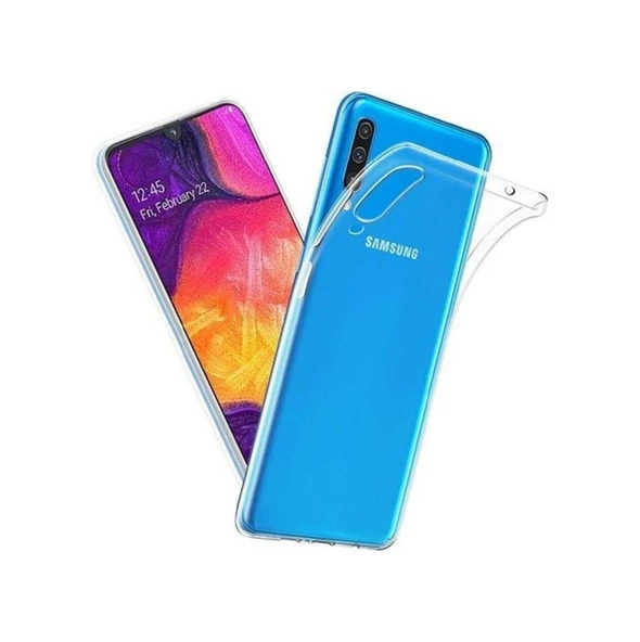 Samsung A20S Seffaf Slikon Kilif - 02 Mm Seffaf Telefon Kilifi 531245171 Standart - 1