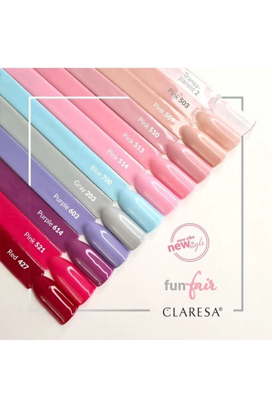 Claresa Kalıcı Oje Green Soluk Pembe 5g - Resim 3