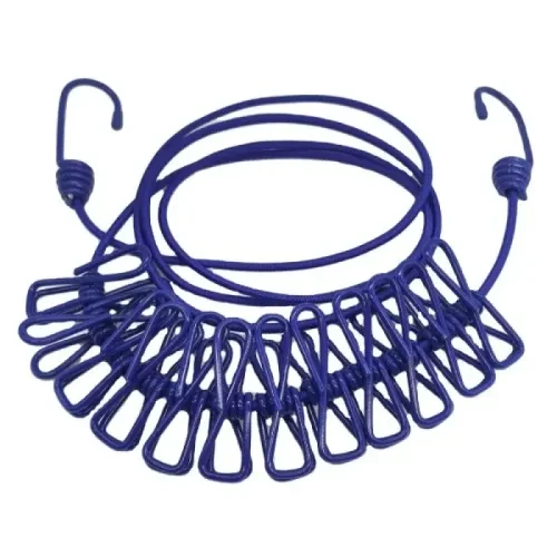 Taşınabilir Pratik Mandallı Çamaşır İpi - Resim 4