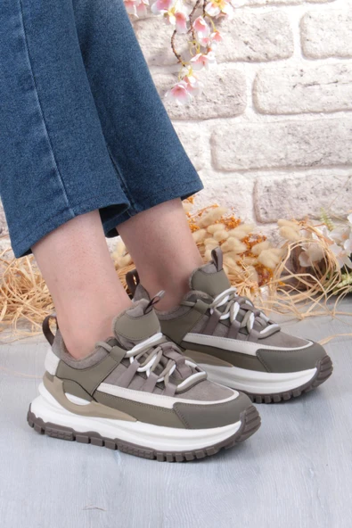 Guja Mask Rahat Hafif Kalın Taban Kadın Sneaker Ayakkabı - Resim 8