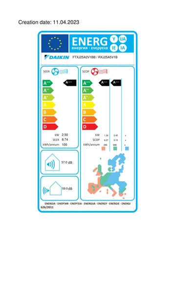 Daikin Emura FTXJ25AW A+++ 9000 BTU Inverter Duvar Tipi Klima - 7