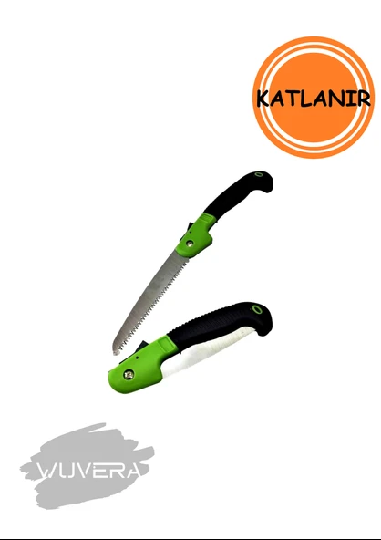 Wuvera Katlanır Budama Testeresi – 180 mm Kompakt ve Keskin Bahçe Testere - Resim 2