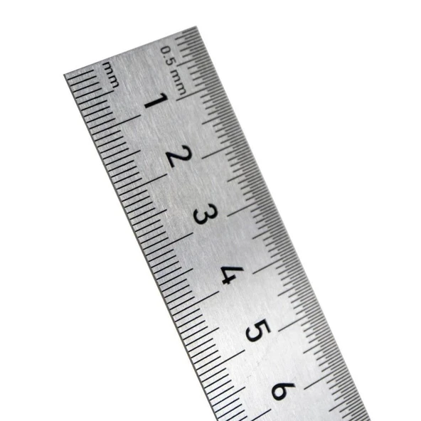 Rox 0199 Çift Taraflı Çelik Cetvel 300 mm - Resim 2