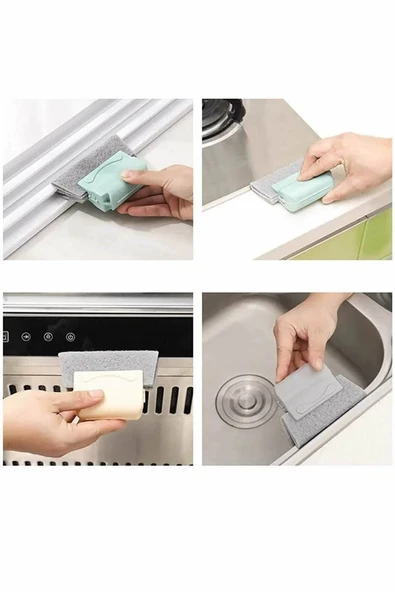 Mucit Home 1 Adet Pencere Oluğu Dip Köşe Temizleme Fırçası | Oluklu Fırça - Resim 4