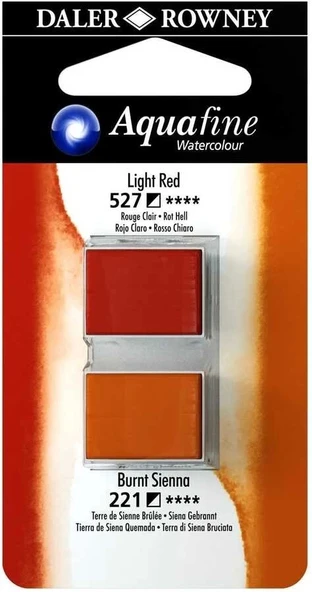 Supertrend Aquafine 1/2 Tablet Sulu Boya 2'li Set LIGHT RED / BURNT SIENNA - 1