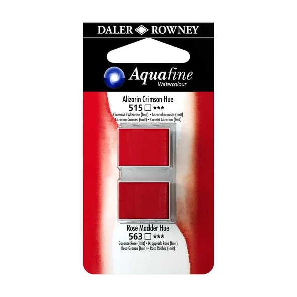 Supertrend Aquafine 1/2 Tablet Sulu Boya 2'li Set ALIZARIN CRIMSON / ROSE MADDER HUE - 1