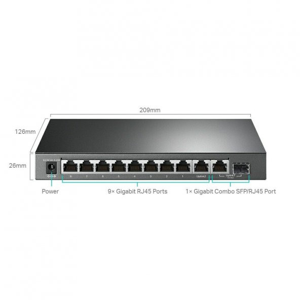 TL OMADA RR TL-SG1210MPE 10LU 8İ G.BIT PoE SWIT - 3