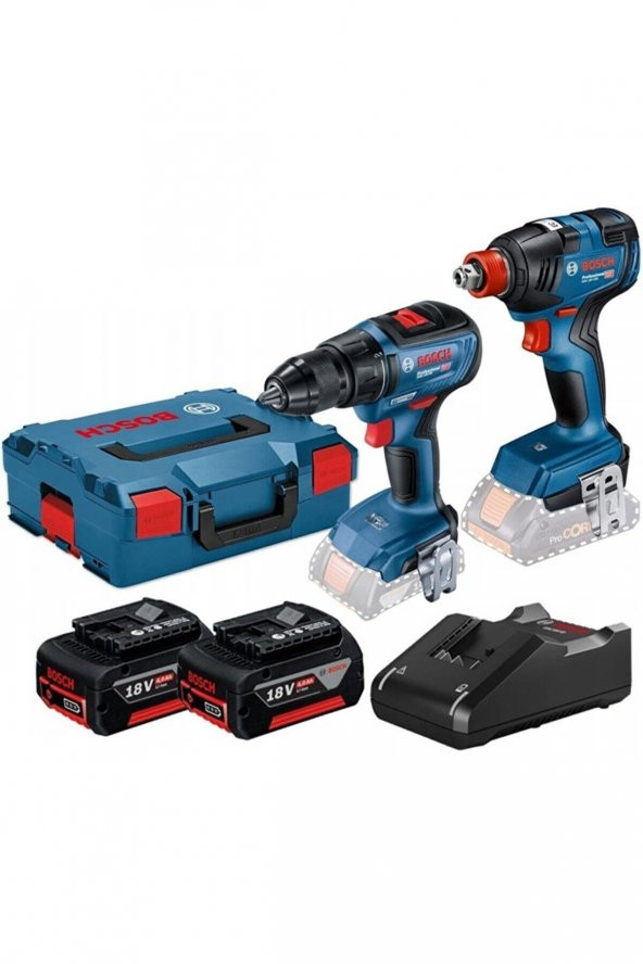 GSR 18 V-50 + GDX 18V-200 (2X4 AH+L BOX)