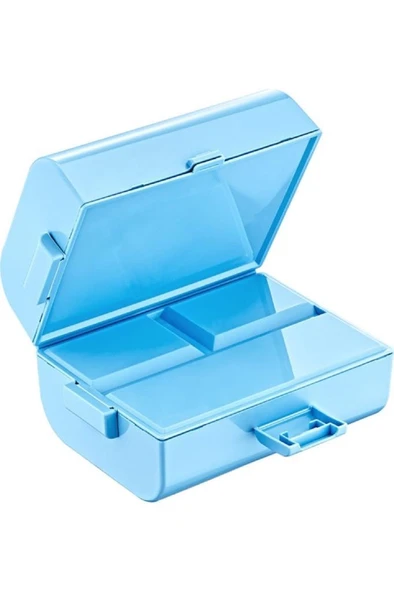 2 Hazneli Beslenme Kutusu 4 Bölmeli Yemek Saklama Kabı Okul Ofis Kamp Çocuk Çantası Sefer Tası - 4