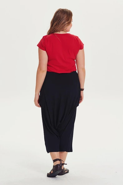 Büyük Beden Şalvar Pantolon - 4