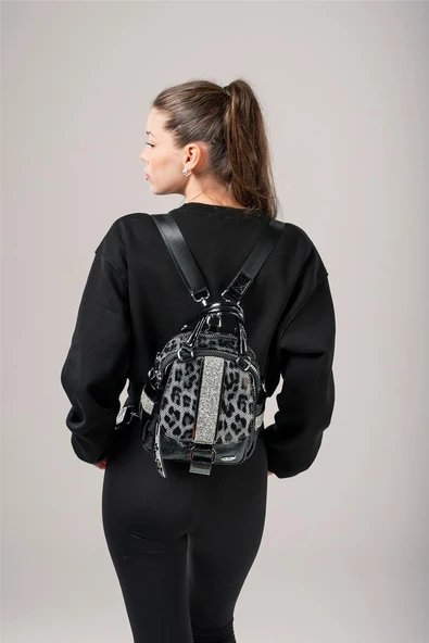 Çcs Lüks Siyah 18001 Lüks Sırt Çantası - Resim 2