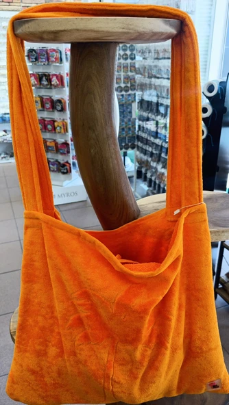 Plaj Çantasına Dönüşen %100 Pamuk Pembe  Plaj Havlusu - 3