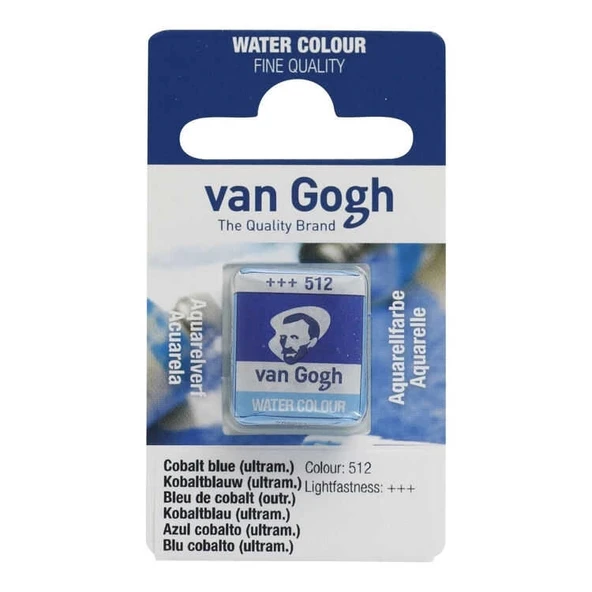 Supertrend Van Gogh 1/2 Tablet Sulu Boya 512 Cobalt Blue (Ultramarine) ürün görseli 1