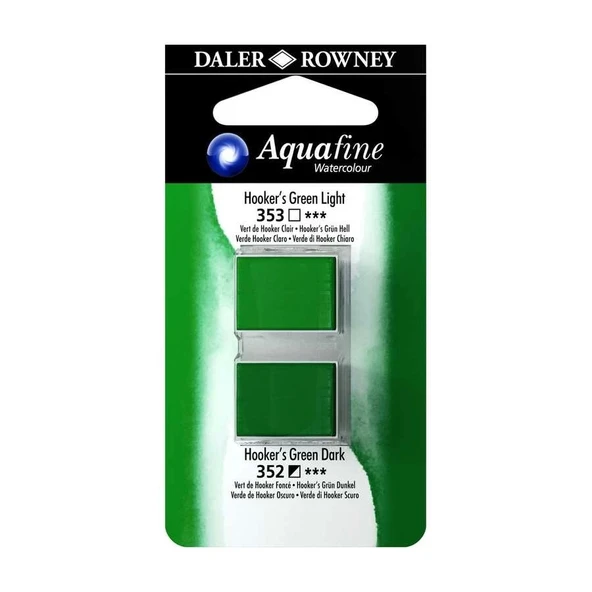 Supertrend Aquafine 1/2 Tablet Sulu Boya 2'li Set HOOKERS GREEN LIGHT / HOOKERS GREEN DARK - 1