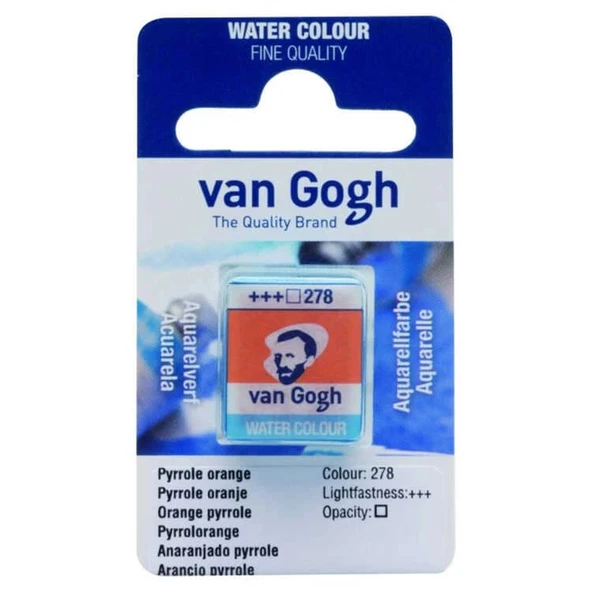 Supertrend Van Gogh 1/2 Tablet Sulu Boya 278 Pyrrole Orange ürün görseli 1
