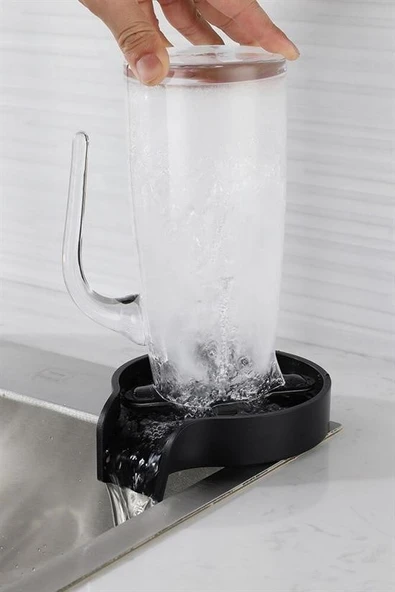 Basınçlı Otomatik Bardak Sürahi Yıkama Aparatı Mutfak Lavaboları İçin Hızlı Pratik Yıkama - 5