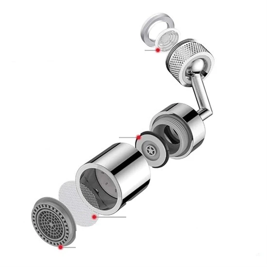 4 Katman Filtreli Su Tasarruflu Hareketli Musluk Başlığı - Resim 4