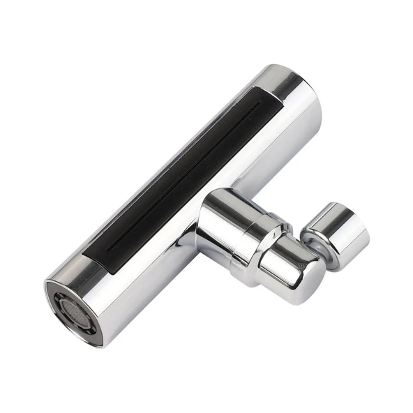 Akıllı Musluk Armatür 360 Dönen 4 Fonksiyonlu Lüks Mutfak Lavabo Musluk Ucu Krom Plastik - Resim 2